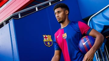Óscar Ureña el día de su presentación con el Barça Atlètic.