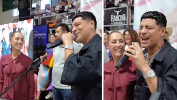 VIDEO: Claudia Sheinbaum cierra evento en Ensenada con Eduin Caz de Grupo Firme