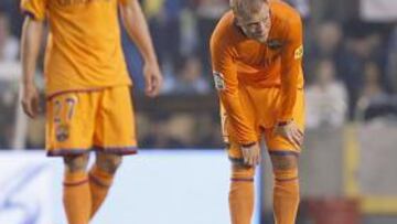 <b>CABIZBAJOS.</b> Así terminaron el encuentro los jugadores blaugrana.