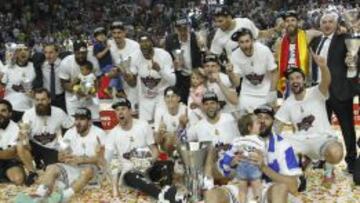 Euroliga 2015. Después de dos finales perdidas, el Madrid se desquitó ante el Olympiacos.