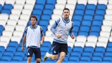 Entrenamiento de la real sociedad en Anoeta a puerta abierta