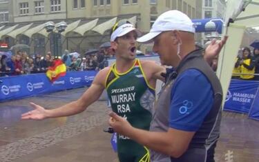 La airada reacción de Richard Murray tras ser penalizado