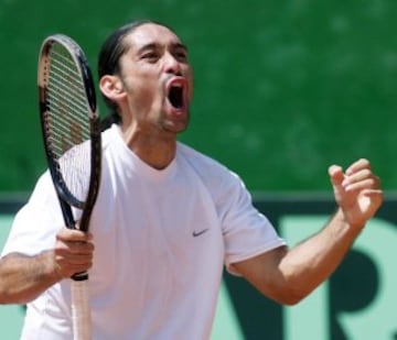 Marcelo Ríos, ex número uno del mundo, aportó en la Davis con una marca de 28-17 (25-10 en singles y 3-7 en dobles).