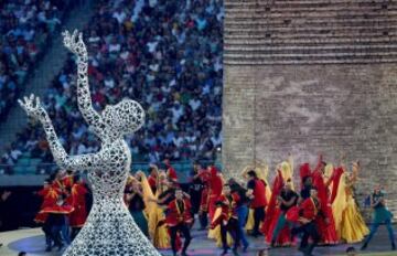 La ceremonia de clausura de los Juegos Europeos de Bakú