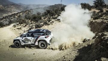 Carlos Sainz en el Rally de Marruecos.