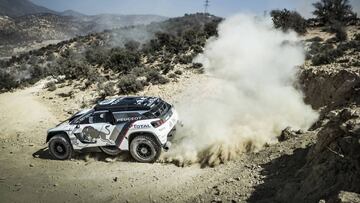 Carlos Sainz en el Rally de Marruecos.