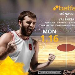 AS Mónaco vs. Valencia Basket: horario, TV, estadísticas, clasificación y pronósticos