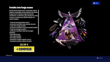 Fortnite: el lote Fuego Oscuro ya está disponible