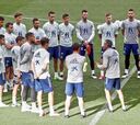 El entrenamiento de España en el Wanda Metropolitano