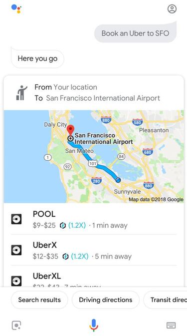 Google Assistant te dirá si es mejor un Uber o Lyft al pedir un taxi