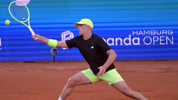 Alejandro Davidovich, contra Gael Monfils en Hamburgo.