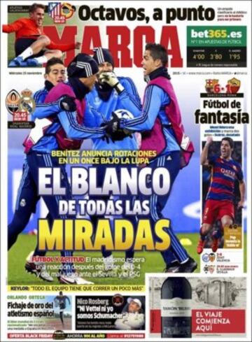 Portadas de la prensa mundial