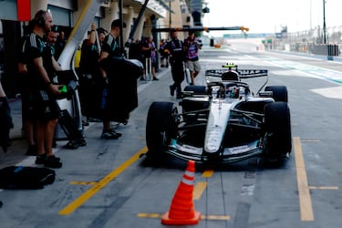 Andrea Kimi Antonelli durante el segundo día de pruebas de F1 en el Circuito Internacional de Baréin.
