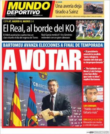 Portadas de la prensa deportiva