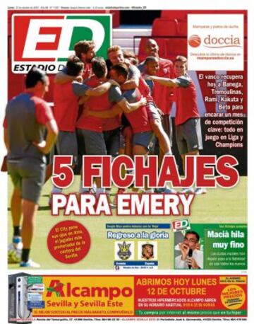 Portadas de la prensa deportiva