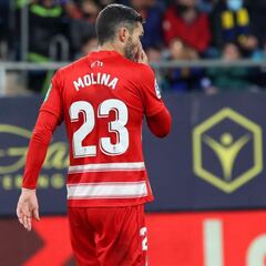 Aprobados y suspensos del Granada: Jorge Molina salvó un punto de fe en el 89'