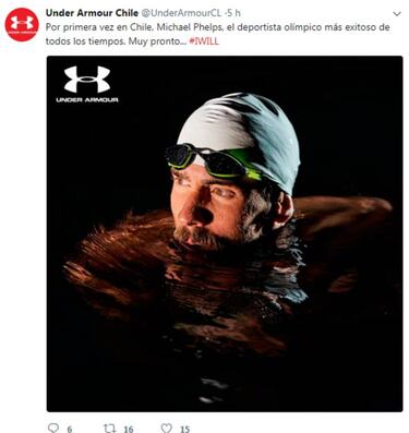Anuncian la visita de Michael Phelps a Chile