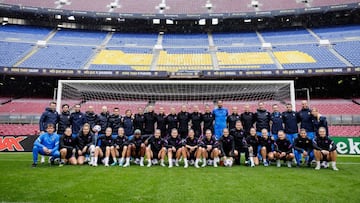 El Barcelona en el Camp Nou.