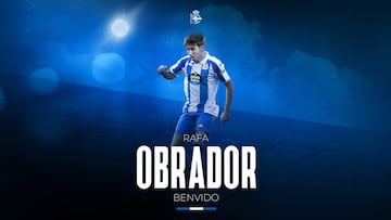 Obrador jugará cedido en el Deportivo.