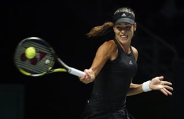 Ana Ivanovic durante la WTA Finals en Singapur en 2014.