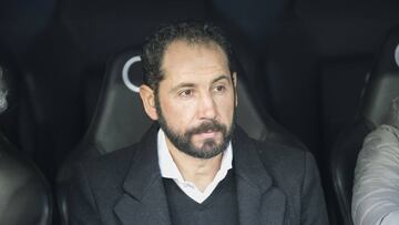 Machín, durante el partido contra el Real Madrid.