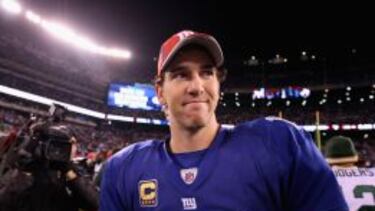 Eli Manning, con su perenne cara de relajado.