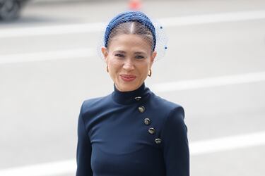 Carla Pereyra a su llegada a la parroquia del Sagrado Corazón y San Francisco de Borja.