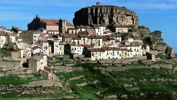 Imagen del municipio de Ares del Maestrat, final de la sexta etapa de la Vuelta a España 2019.