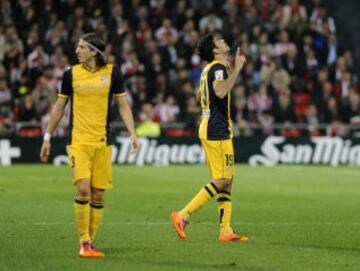 Celebración de Diego Costa por su gol. 1-1.