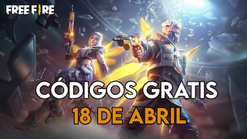Free Fire c車digos gratis 18 de abril