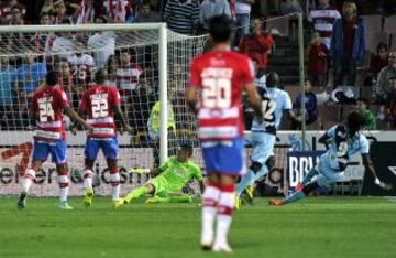 0-1. Manucho anotó el tanto de la victoria en el minuto 92 del encuentro.