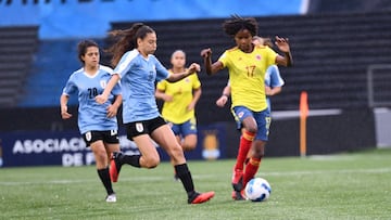 La Selección Colombia venció 0-1 a Uruguay en la última fecha de la fase de grupos del Sudamericano Femenino Sub 17.