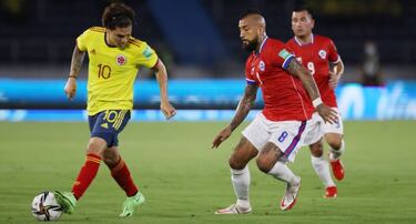 Chile cae ante Colombia y comienza a alejarse de Qatar