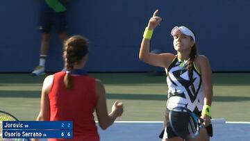 María Camila Osorio debuta con victoria en el US Open