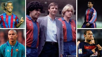 Los cracks del Barça siempre salen mal: Schuster, Maradona, Romario, Dinho, Neymar...
