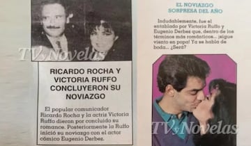 La relación que tuvo Ricardo Rocha con Victoria Ruffo