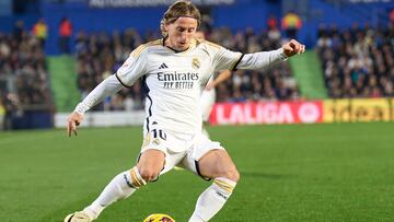 Luka Modric, en el partido contra el Getafe.