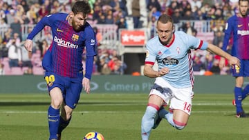 Messi, ante Lobotka.