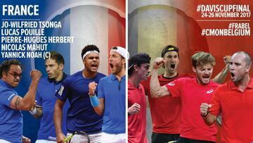 Tsonga y Goffin liderarán a Francia y Bélgica en la gran final