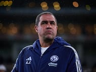 Andre Soares Jardine head coach of America during the quarter-final first match between Monterrey and America as part of the Liga BBVA MX, Torneo Apertura 2025 at BBVA Bancomer Stadium, on November 26, 2025 in Monterrey, Nuevo Leon, Mexico.