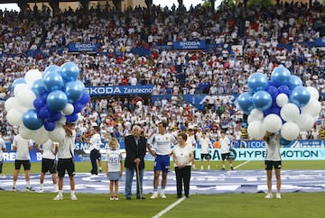 Un momento del homenaje final.