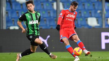 Sassuolo 2 - 2 Napoli: Resumen, resultado y goles