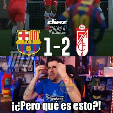 Los mejores memes del batacazo del Barcelona ante el Granada