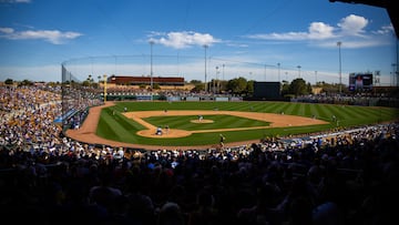 Los Dodgers son uno de los equipos que más afición congrega en su complejo en Camelback Ranch en Glendale.