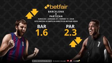 FC Barcelona vs. KK Partizan: horario, TV, pronósticos, estadísticas y clasificación