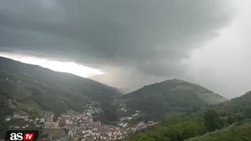 Rayo impacta Asturias