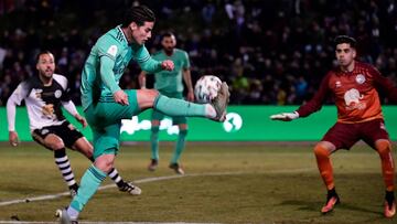 James Rodr&iacute;guez durante el partido entre Real Madrid y Unionistas por Copa del Rey.