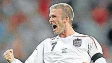 <b>PROTAGONISTA. </b>Beckham disfrutó a lo grande de su vuelta a la selección.
