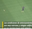 La cancha se ve desoladora: el Arsenal vuelve al entrenamiento