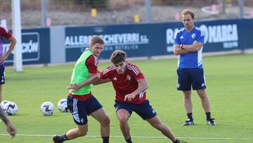 Abde durante un entrenamiento.